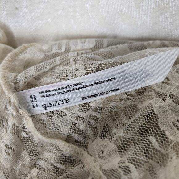 Intimately Free People French Courtship Sheer Lace Slip Dress XS Tea Fairy Boho - Picture 9 of 16